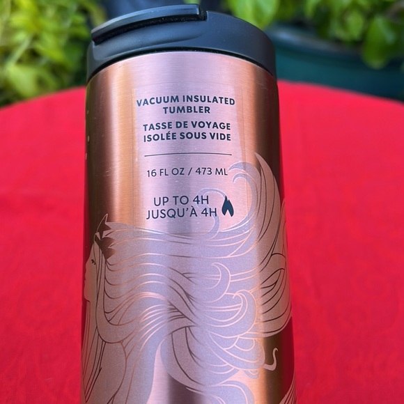 New Starbucks Rose Gold Siren Embossed Insulated Grande 16oz Coffee Tumbler - Picture 5 of 16